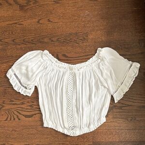 Ocean Drive White Off-Shoulder Blouse
